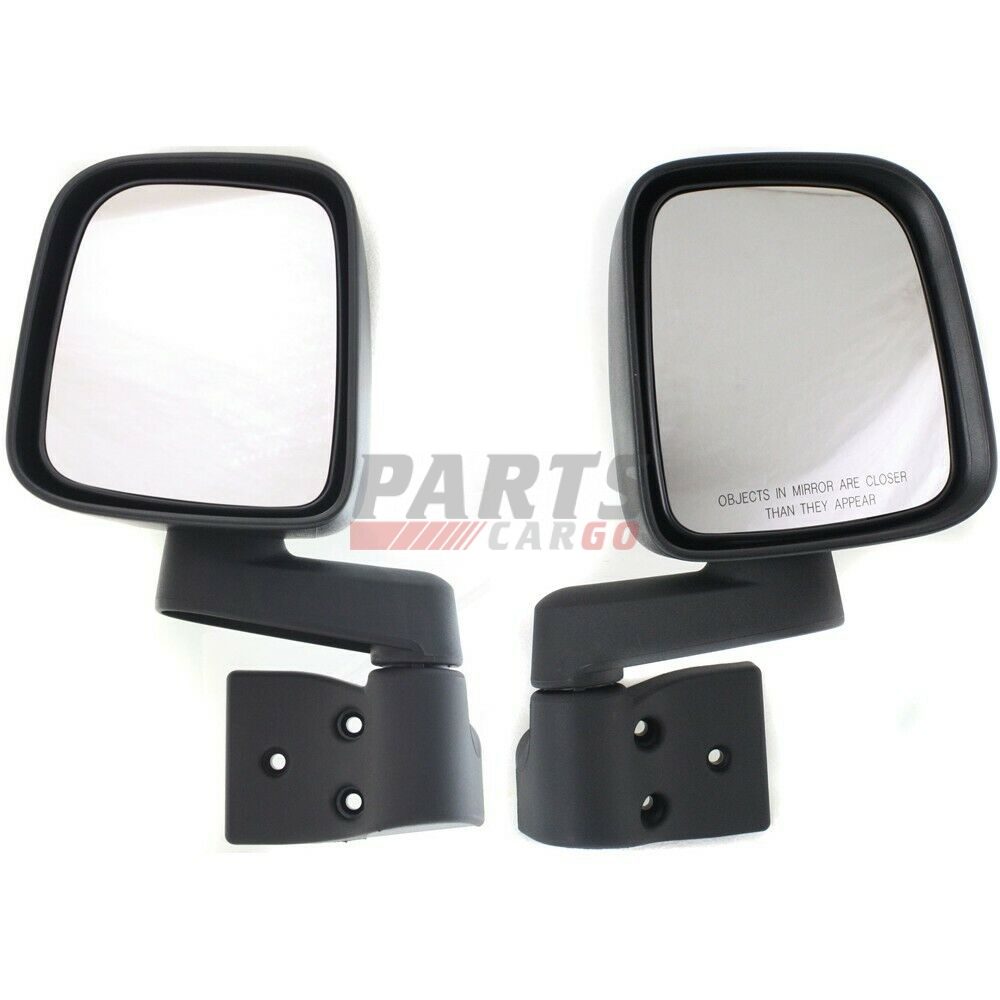 Power Mirror For 2007-14 Chevrolet Tahoe Right Manual Fold Heated Textured Black